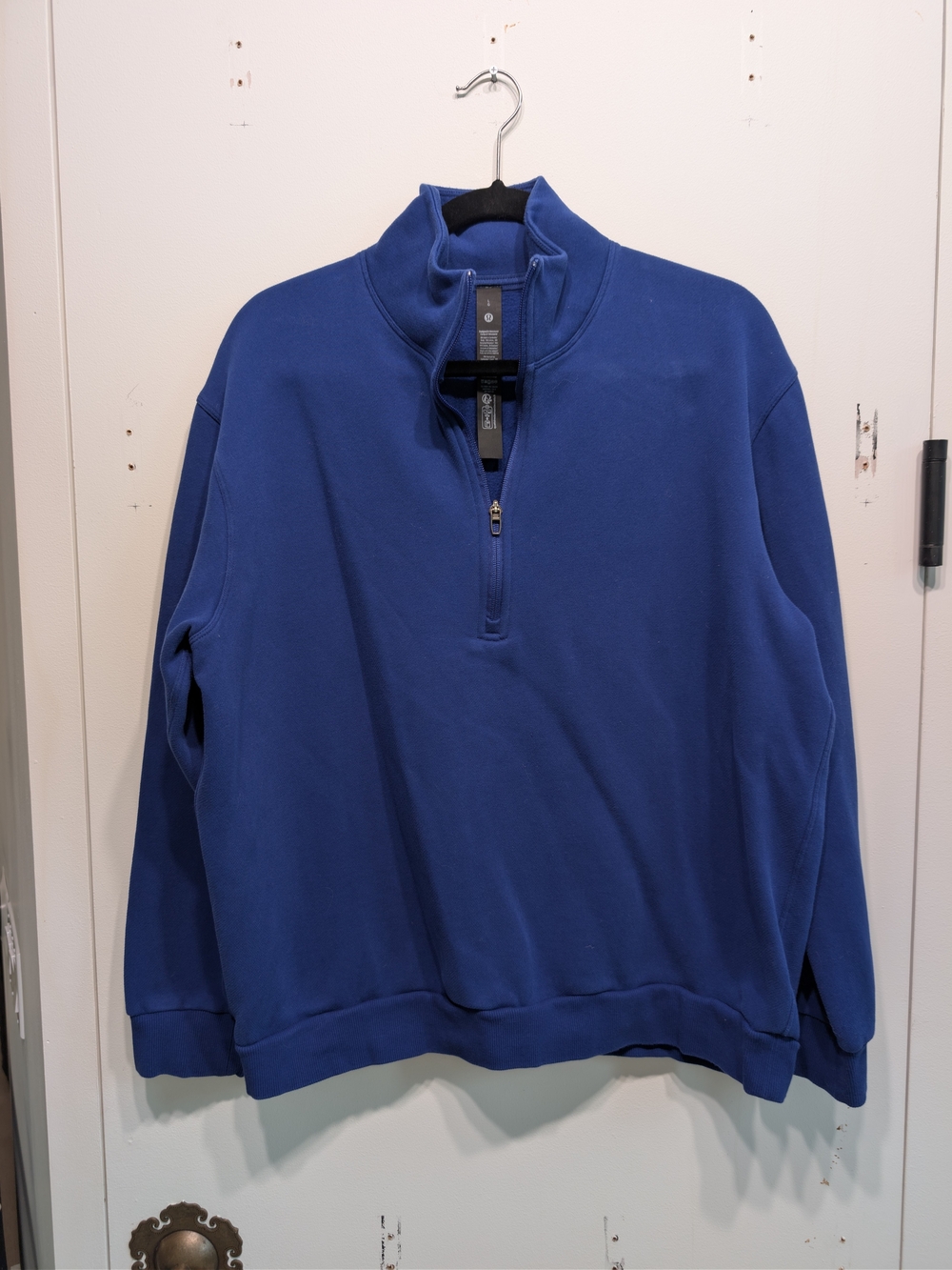 lululemon athletica Men's Royal Blue Half-Zip Pullover